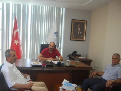 MEZİTLİ SİTELER ARASI DAYANIŞMA DERNEĞİ BAŞKANI SN. VAKKAS KILINÇ VE BAŞKAN YRD. SN. ADİL TOPUZ EMO MERSİN ŞUBE BAŞKANIMIZ ALKAN ALKAYA`YI ZİYARET ETTİ.