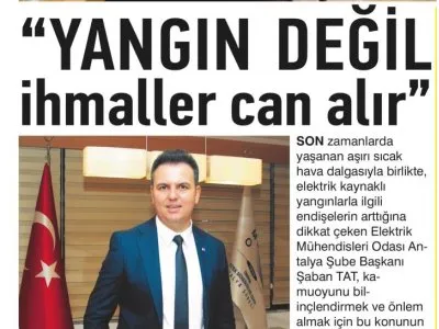 `YANGIN DEĞİL İHMALLER CAN ALIR`(KORKUTELİ MANŞET-21.07.2023)