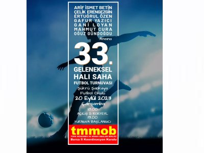 TMMOB BURSA İKK 33. GELENEKSEL HALI SAHA FUTBOL TURNUVASI
