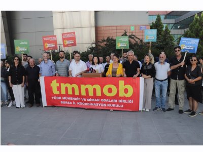 19 EYLÜL MÜHENDİS, MİMAR VE ŞEHİR PLANCILARI DAYANIŞMA GÜNÜ BASIN AÇIKLAMSI
