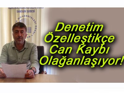 SAMSUN EMO`DAN ASANSÖR KAZASI AÇIKLAMASI