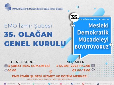 ŞUBEMİZ 35. OLAĞAN GENEL KURUL HAZİRUN LİSTESİ ASKI VE İTİRAZ SÜRELERİ HK.
