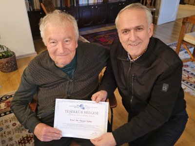 EMO ANKARA ŞUBESİNDEN PROF. DR. SÜMER ŞAHİNE TEŞEKKÜR ZİYARETİ