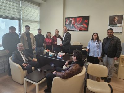 14.DÖNEM ŞUBE YÖNETİM KURULUMUZ MAZBATASINI ALDI, GÖREV DAĞILIMINI YAPARAK ÇALIŞMALARINA BAŞLADI.