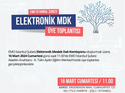 ELEKTRONİK MDK ÜYE TOPLANTISI