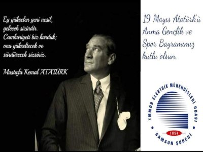 19 MAYIS ATATÜRK`Ü ANMA GENÇLİK VE SPOR BAYRAMIMIZ KUTLU OLSUN