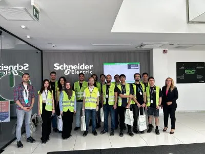 SCHNEİDER ELECTRİC FABRİKASINA TEKNİK GEZİ DÜZENLENDİ