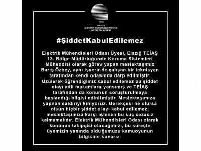 MÜHENDİSE ŞİDDET KABUL EDİLEMEZ!