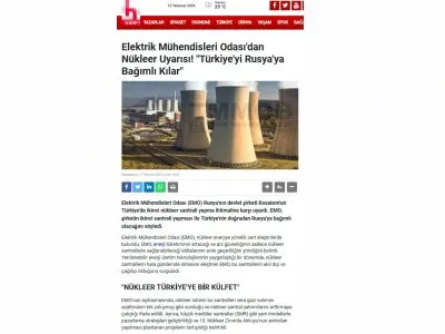ELEKTRİK MÜHENDİSLERİ ODASI`DAN NÜKLEER UYARISI! `TÜRKİYE`Yİ RUSYA`YA BAĞIMLI KILAR` (HALKTV.COM.TR)
