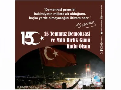 15 TEMMUZ DEMOKRASİ  VE MİLLİ BİRLİK GÜNÜ KUTLU OLSUN