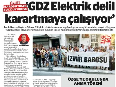 GDZ ELEKTRİK DELİL KARARTMAYA ÇALIŞTI (İZGAZETE)