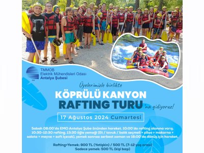 KÖPRÜLÜ KANYON`DA RAFTİNG YAPARKEN SERİNLEMEYE NE DERSİNİZ?