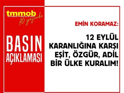 12 EYLÜL BASIN AÇIKLAMASI