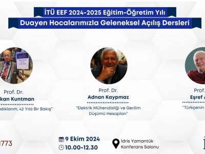 İTÜ EEF 2024-2025 EĞİTİM ÖĞRETİM YILI