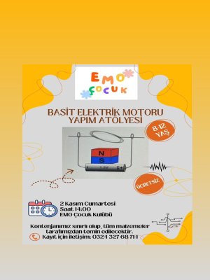 EMO ÇOCUK | BASİT ELEKTRİK MOTORU YAPIM ATÖLYESİ