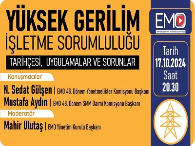 YÜKSEK GERİLİM İŞLETME SORUMLULUĞU CANLI YAYINI