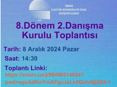 EMO ESKİŞEHİR ŞUBESİ 8.DÖNEM 2.DANIŞMA KURULU TOPLANTISI