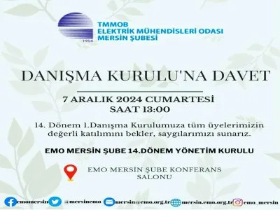 DANIŞMA KURULUNA DAVET