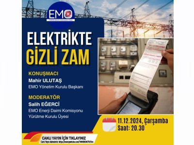 ELEKTRİKTE GİZLİ ZAM EMO TVDE