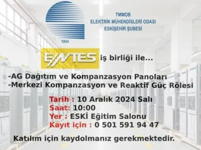 AG DAĞITIM VE KOMPANZASYON PANOLARI & MERKEZİ KOMPANZASYON VE REAKTİF GÜÇ RÖLESİ SEMİNERİ