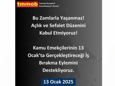 KAMU EMEKÇİLERİNİN İŞ BIRAKMA EYLEMİNİ DESTEKLİYORUZ!