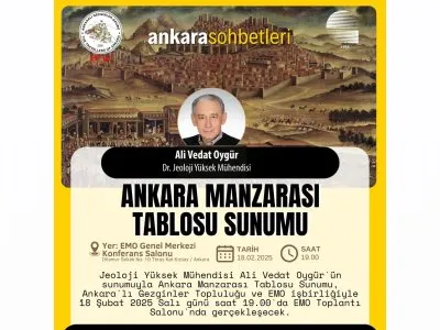 ANKARA SOHBETLERİNDE BU HAFTA: ANKARA MANZARASI TABLOSU SUNUMU