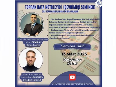 TEKNİK SEMİNER: `TOPRAK HATA NÖTRLEYİCİ  ` 
FAZ- TOPRAK ARIZALARINA YENİ BİR YAKLAŞIM