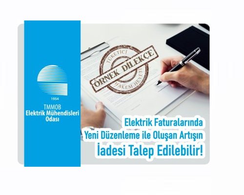 ELEKTRİK FATURALARINDA YENİ DÜZENLEME İLE OLUŞAN ARTIŞIN İADESİ TALEP EDİLEBİLİR!
