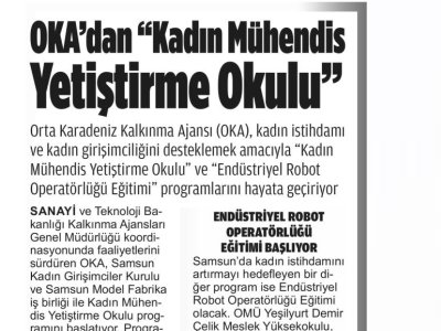 OKA`DAN `KADIN MÜHENDİS YETİŞTİRME OKULU``