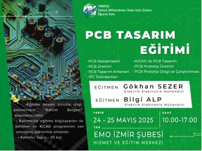 EMO-GENÇ PCB TASARIM EĞİTİMİ - <B>ONLİNE KAYIT</B>