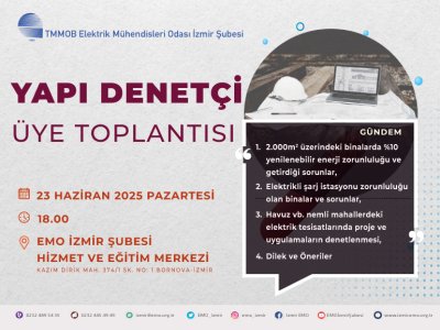 YAPI DENETÇİ ÜYE TOPLANTISI