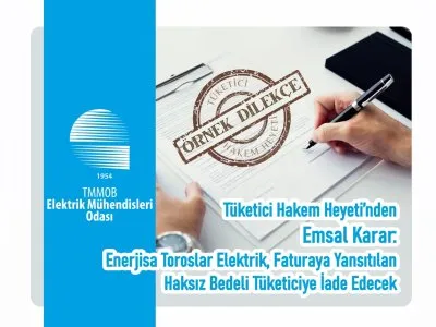 TUKETICI HAKEM HEYETINDEN EMSAL KARAR:
<BR>