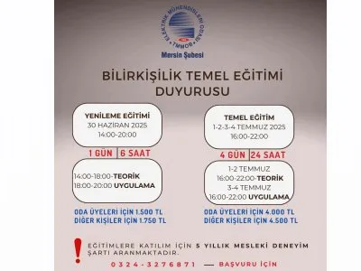 BİLİRKİŞİLİK TEMEL EĞİTİMİ DUYURUSU