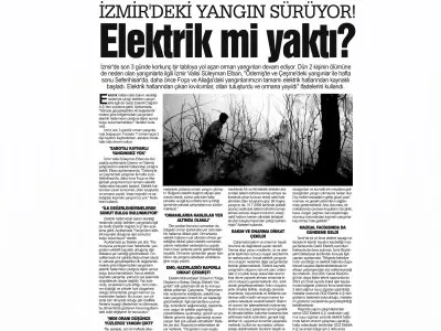 İZMİR`DEKİ YANGIN SÜRÜYOR! ELEKTRİK Mİ YAKTI? (BURSA KENT, 05.07.2025)