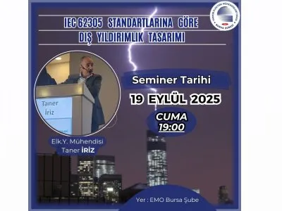 TEKNİK SEMİNER: IEC 62305 STANDARTLARINA GÖRE DIŞ YILDIRIMLIK TASARIMI