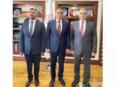 HAZİNE VE MALİYE BAKANLIĞI BAKAN YARDIMCISI HATİPOĞLUNA EMO ANKARA ŞUBESİNDEN ZİYARET