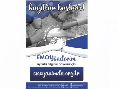 EMO YANIMDA PROGRAMI BAŞLIYOR: <B>EMO YÖNDERİM İÇİN KAYIT DÖNEMİ BAŞLADI</B>