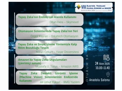 ETUK 2025 - 9A OTURUMU - YAPAY ZEKA UYGULAMALARI