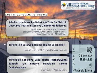 ETUK 2025 - OTURUM 5B: ENERJİ DEPOLAMA TEKNOLOJİLERİ