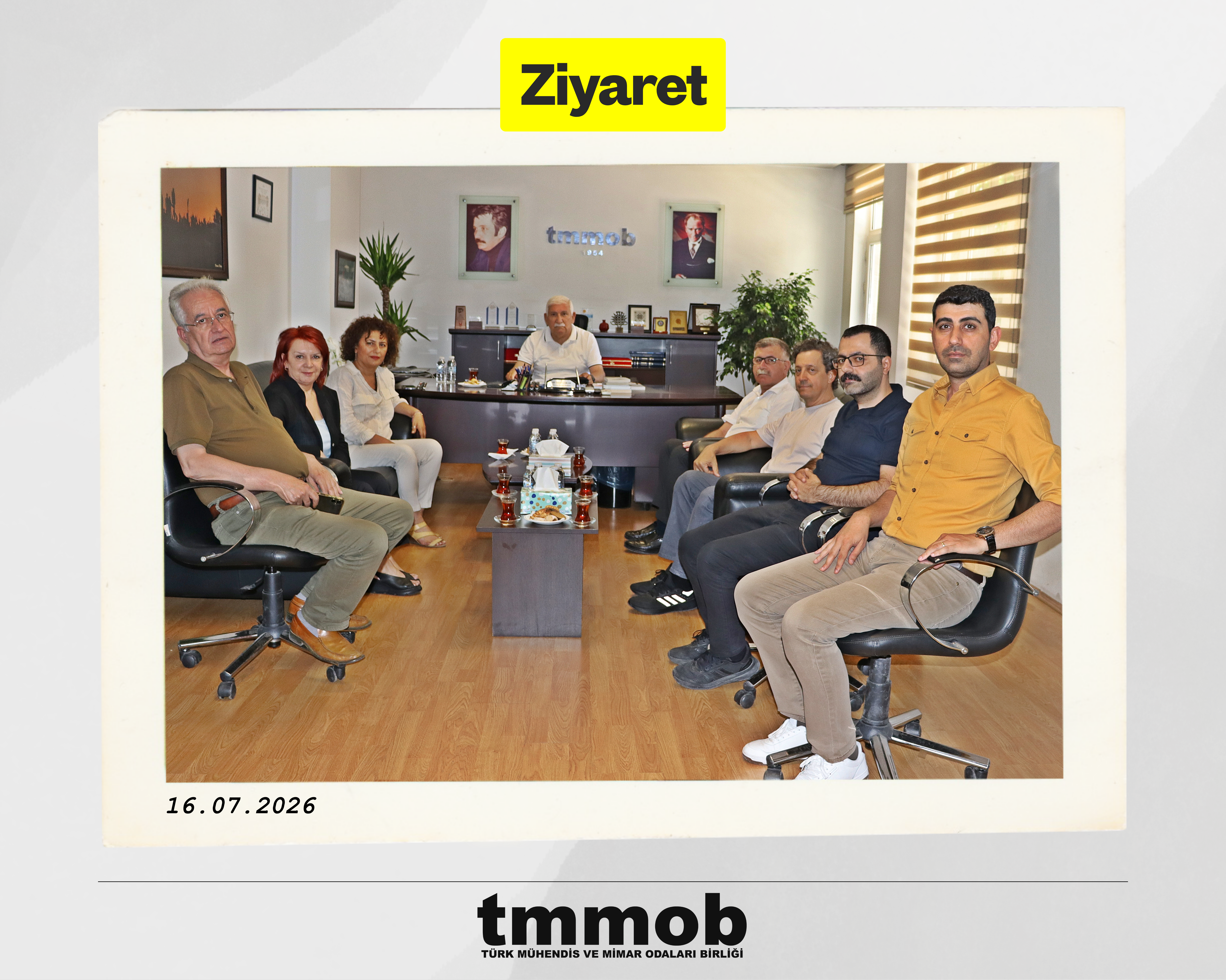 KESK TMMOB'Yİ ZİYARET ETTİ